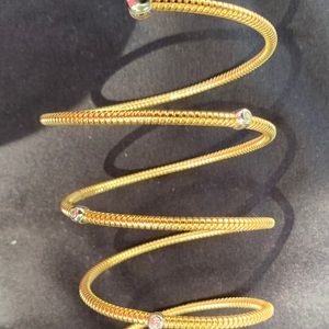 Lisa Robertson Flex cuff bracelet w/ pave crystals